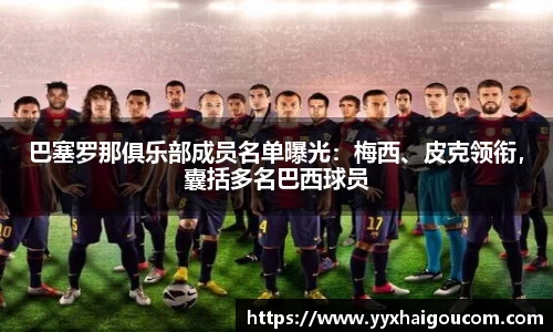 巴塞罗那俱乐部成员名单曝光：梅西、皮克领衔，囊括多名巴西球员