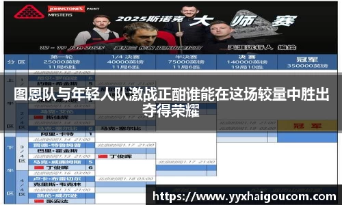 图恩队与年轻人队激战正酣谁能在这场较量中胜出夺得荣耀
